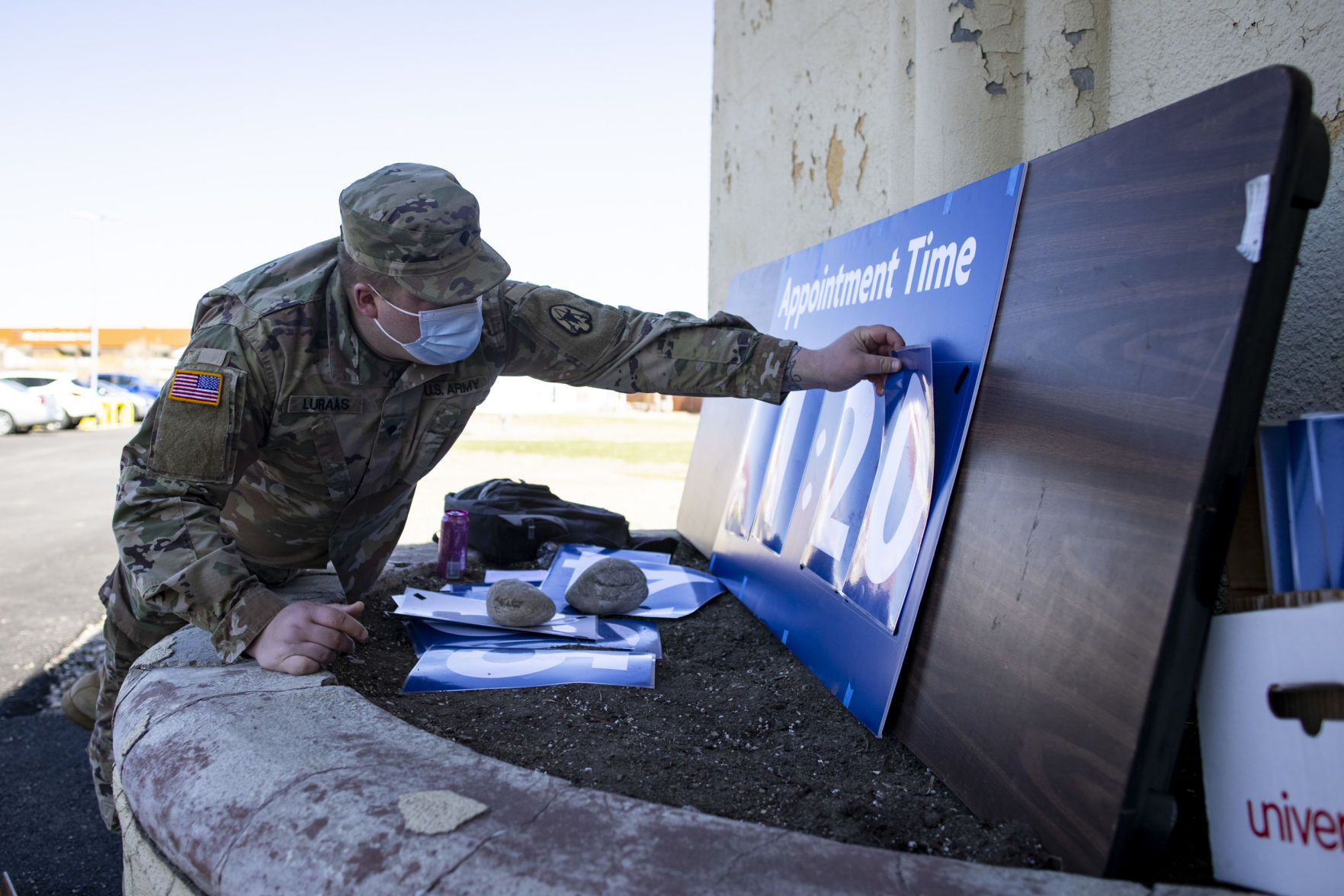 Montana National Guard helps at vaccination clinic